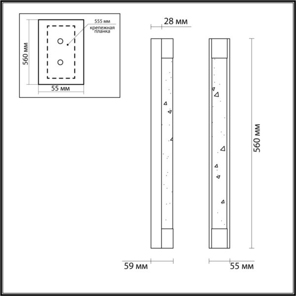 9e017bf7023414a3b118b1c264fce45c 6681/12WL HIGHTECH ODL24 237 Настенный светильник антич бронза/металл/хрусталь IP20 LED 12W 600Лм 4000K MIRADA