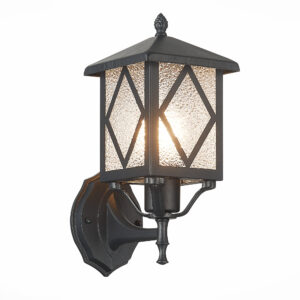 SL084.401.01_01W SL084.401.01 Светильник уличный настенный ST-Luce Черный/Черный, Прозрачный E27 1*60W