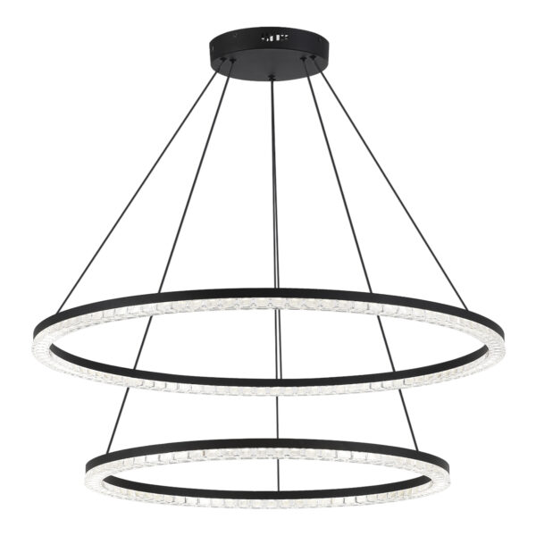SL1018.403.02_01W SL1018.403.02 Светильник подвесной ST-Luce черный/прозрачный LED 1*96W 4000K