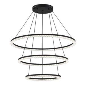 SL1018.403.03_01W SL1018.403.03 Светильник подвесной ST-Luce черный/прозрачный LED 1*130W 4000K