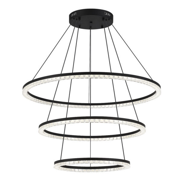 SL1018.403.03_01W SL1018.403.03 Светильник подвесной ST-Luce черный/прозрачный LED 1*130W 4000K
