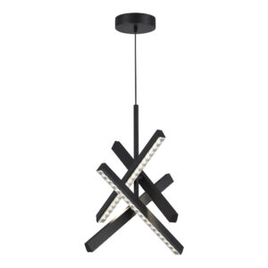SL1018.413.04_01W SL1018.413.04 Светильник подвесной ST-Luce черный/прозрачный LED 1*43W 4000K