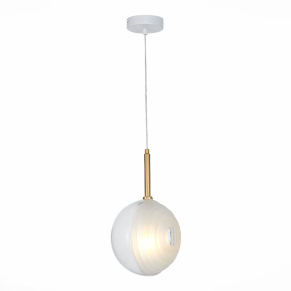 SL1183.503.01_01W SL1183.503.01 Подвес ST-Luce Латунь/Белый G4 1*5W