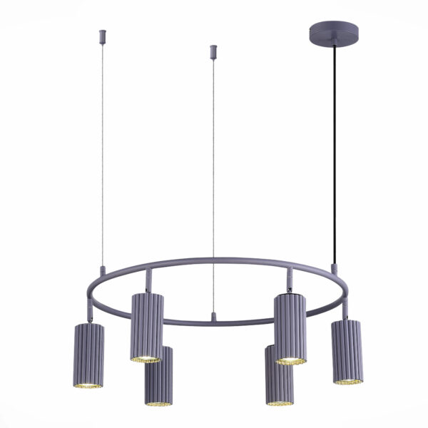 SL1213.703.06_01W SL1213.703.06 Светильник подвесной ST-Luce Серый/Серый GU10 6*5W 4000K