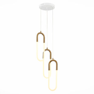 SL1579.303.03_01W SL1579.303.03 Светильник подвесной ST-Luce Латунь/Латунь, Белый LED 3*14W 3000K
