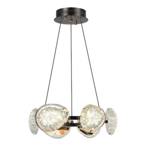SL6018.203.48_01W SL6018.203.48 Светильник подвесной ST-Luce черный/ золотистый / прозрачный LED 1*48W 4000K
