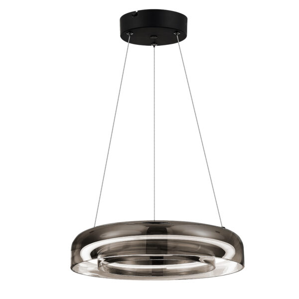 SL6019.323.01_01W SL6019.323.01 Светильник подвесной ST-Luce Черный/Дымчатый, Белый LED 1*18W 3000K