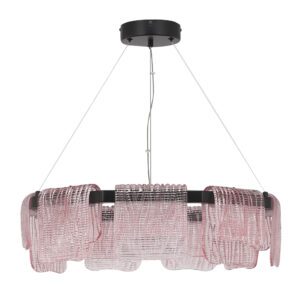 SL6021.403.54_01W SL6021.403.54 Светильник подвесной ST-Luce черный/розовый LED 1*54W 3000K