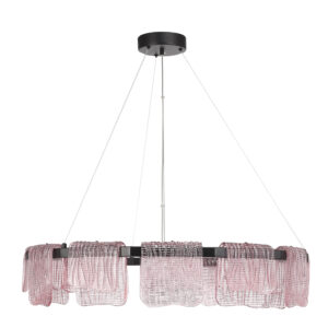 SL6021.403.66_01W SL6021.403.66 Светильник подвесной ST-Luce черный/розовый LED 1*66W 3000K