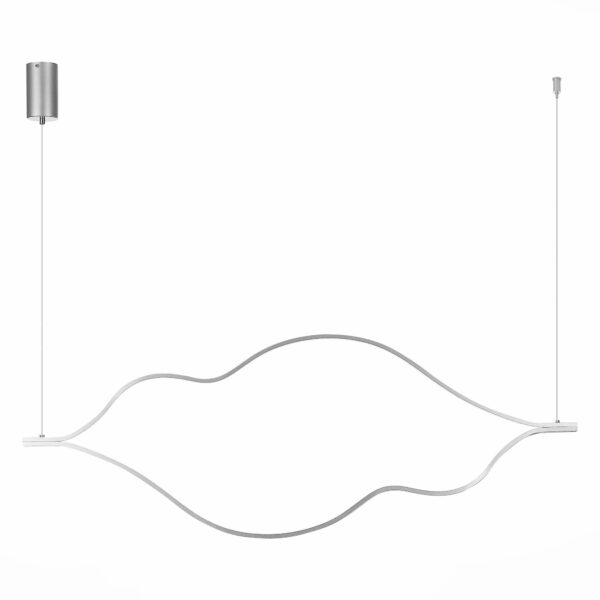 SL6106.103.56 Светильник подвесной ST-Luce Никель/Белый LED 1*56W 4000K