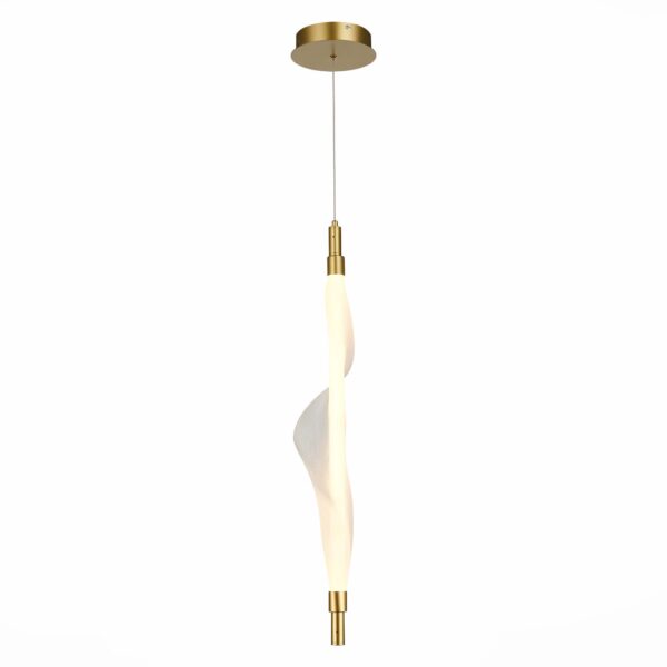 SL6109.213.01_01W SL6109.213.01 Светильник подвесной ST-Luce Золотистый/Белый LED 1*25W 3000K