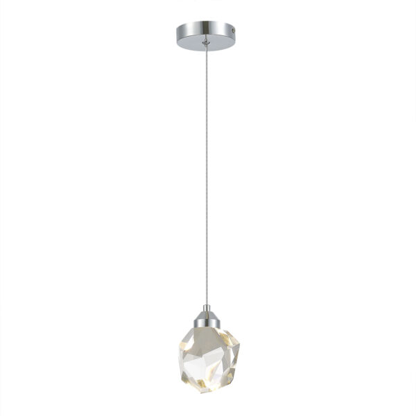 SL6114.103.01_01W SL6114.103.01 Подвес ST-Luce Хром/Прозрачный LED 1*3W 3000K