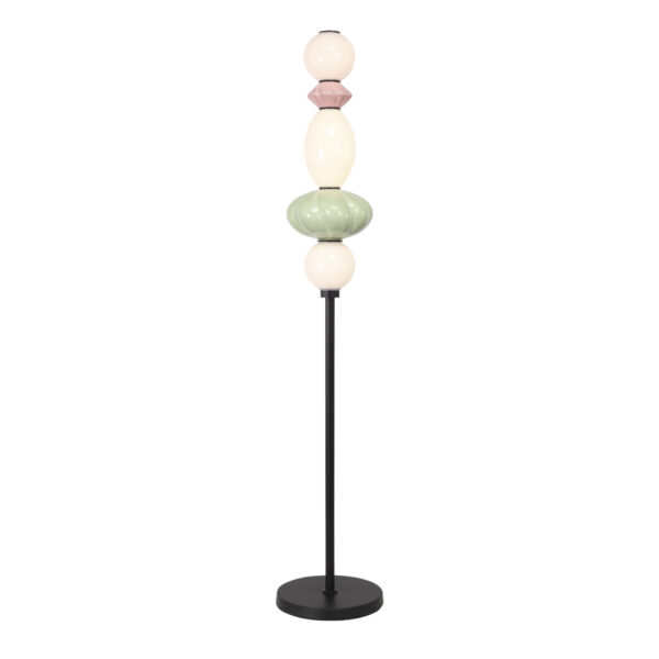SL6134.405.01_01W SL6134.405.01 Светильник напольный ST-Luce черный/розовый, зелёный, опаловый LED 1*20W 3000K