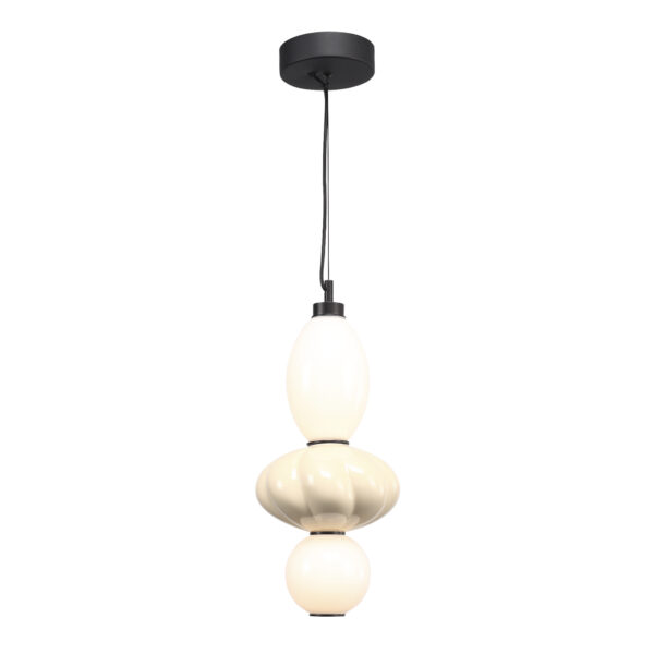 SL6134.413.01_01W SL6134.413.01 Светильник подвесной ST-Luce черный/желтый, опаловый LED 1*18W 3000K