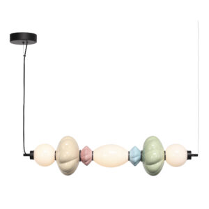 SL6134.443.01_01W SL6134.443.01 Светильник подвесной ST-Luce черный/зеленый, розовый, желтый, синий, опаловый LED 1*24