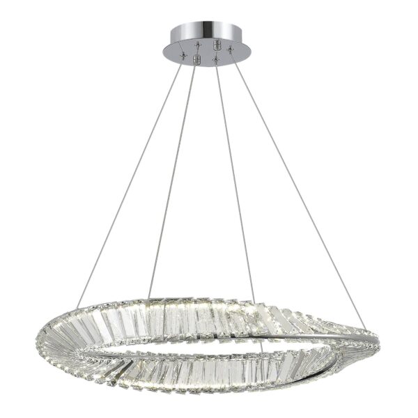 SL6204.101.01_01W SL6204.101.01 Светильник подвесной ST-Luce Хром/Прозрачный LED 1*32W 4000K