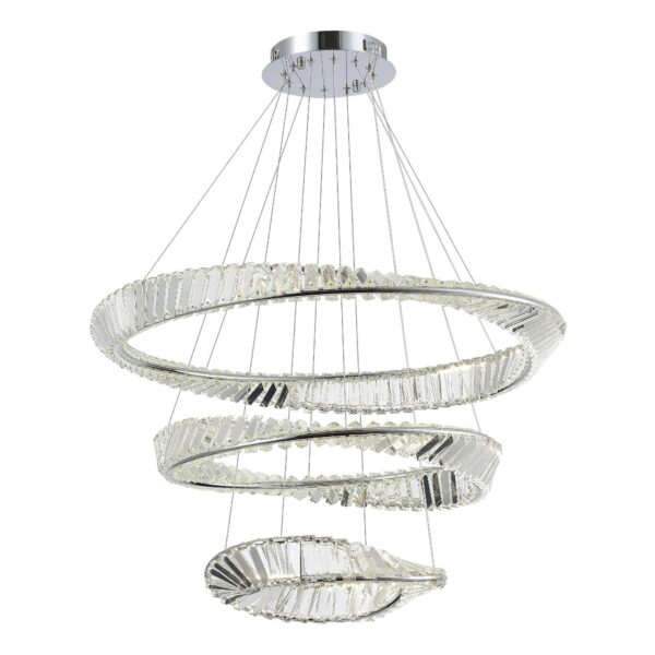SL6204.101.03_01W SL6204.101.03 Светильник подвесной ST-Luce Хром/Прозрачный LED 1*97W 4000K
