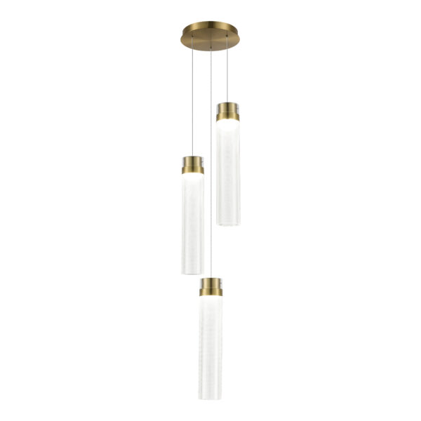 SL6236.303.03_01W SL6236.303.03 Светильник подвесной ST-Luce Латунь/Прозрачный LED 3*12W 4000K