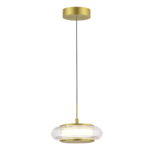 SL6239.203.01 Светильник подвесной ST-Luce золото/прозрачный LED 1*7W 3000K