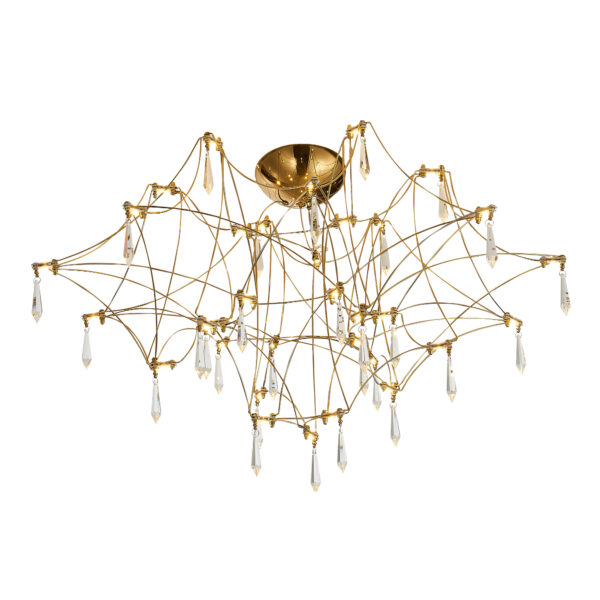 SL6601.202.78_01W SL6601.202.78 Светильник потолочный ST-Luce Золотистый/Прозрачный LED 78*0,35W 3000K