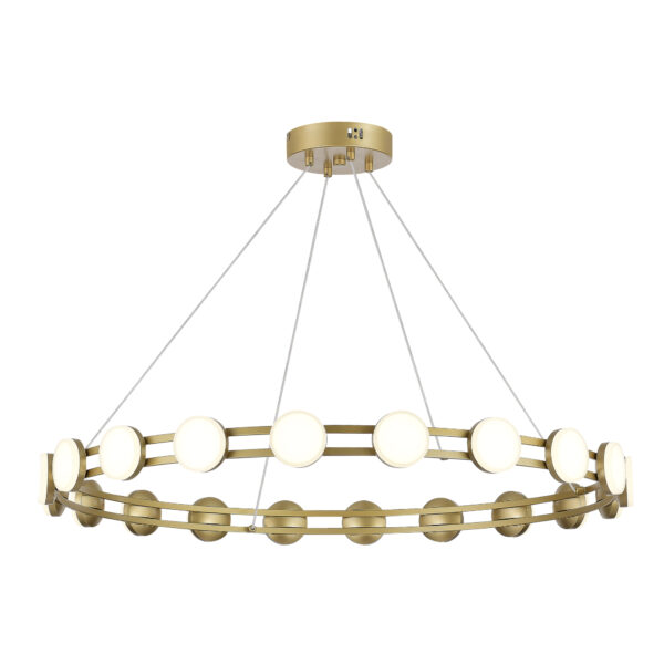 SL6610.203.20_01W SL6610.203.20 Светильник подвесной ST-Luce золотистый/белый LED 1*40W 4000K