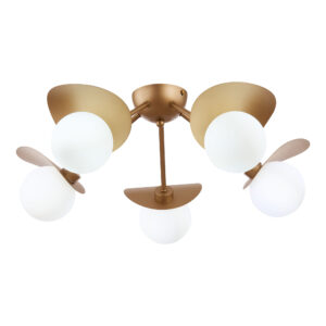 SLE220502-05 Светильник потолочный Золотистый/Белый G9 5*5W