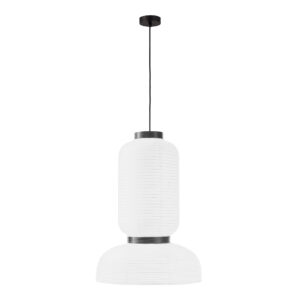 SLE6021-503-02_01W SLE6021-503-02 Светильник подвесной черный/белый D350*H500mm E27 2*60W