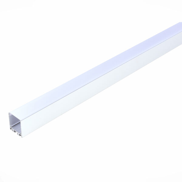 ST017.129.09 Накладной алюминиевый профиль с рассеивателем(к-т: 2 загл) ST-Luce Алюминий анодированн