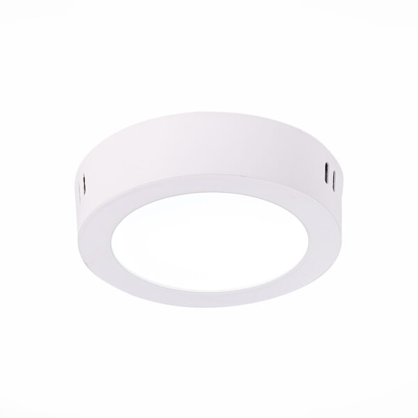 ST112.542.06_01W ST112.542.06 Светильник настенно-потолочный Белый LED 1*6W 4000K 370Lm Ra80 120° IP20 D110xH28 90-26