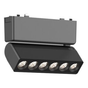 ST675.436.06 Магнитный трековый светильник Черный LED 1*6W 3000K 360Lm Ra>90 IP20 L122xW26xH80 48V