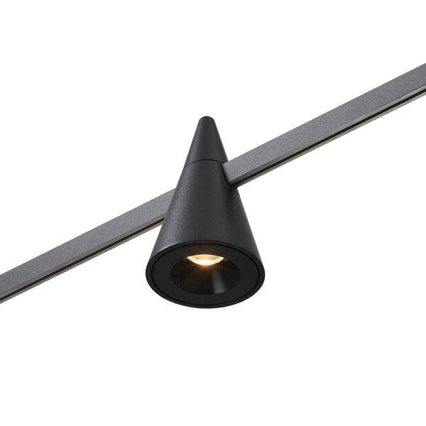 ST813.406.05_01W ST813.406.05 Магнитный трековый светильник FARM Черный LED 1*5W 3000K 272Lm Ra90 60 IP20 D70xH115 24