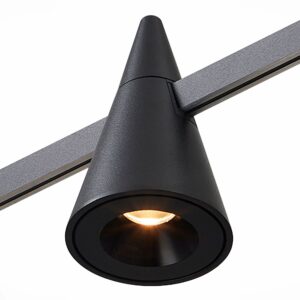 ST813.446.05_01W ST813.446.05 Магнитный трековый светильник FARM Черный LED 1*5W 4000K 325Lm Ra90 60 IP20 D70xH115 2