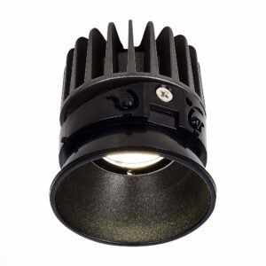 ST851.438.12_01W ST851.438.12 Светодиодный модуль Черный LED 1*12W 3000K 960Lm Ra>90 36°IP20 D69xH85 220-240V(глянец)