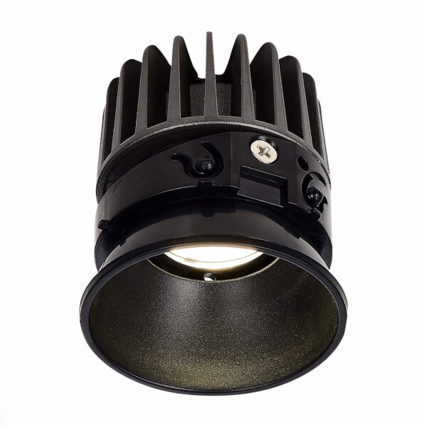 ST851.438.12_01W ST851.438.12 Светодиодный модуль Черный LED 1*12W 3000K 960Lm Ra>90 36°IP20 D69xH85 220-240V(глянец)