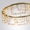 7060/44L HIGHTECH ODL26 287 Подвесной светильник нерж/сталь золото IP20 LED 44W 3960Лм 3000K 220V ZAHA