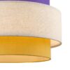 a256ebd1df17af4a67eeb74a091d5e7d 8281/4 MODERNI LN26 183 черный/фиолетовый/бежевый/желтый, металл/текстиль Светильник подвесной E14 4*40W 220V PALERMO
