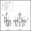 a38cb7b88a6b2e08263de15edecd0385 4977/2W HALL ODL23 627 золотой/хрусталь Бра E14 2*40W VERSIA