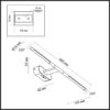 a38ec9f59ded022ee59c0235fc9c7a7c 6634/7WL HIGHTECH ODL24 483 металл/черный/акрил Настенный светильник IP20 LED 7W 3000K/3800K/5100K (перекл ч/з тумблер) 220V ALEDO