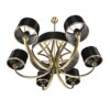 a8a4e74afb023fea6d33cd7c0c8e2f12 8406/9 MODERNI LN26 000 античная бронза/черный металл/текстиль Люстра E14 6*40W + G9 3*20W 220V DEMETRA
