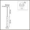 8355/1A SUSPENTIONI LN26 331 черный/розовый, металл/цемент Подвес GU10 LED 5W 220V SHAMAREL