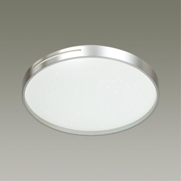 2076/DL PALE SN 000 Светильник пластик/белый/серебристый LED 48Вт 3000-6300K D390 IP43 пульт ДУ GETA SILVER