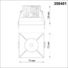 358481 SPOT NT21 478 черный Светильник встраиваемый IP44 LED 3000K 10W 100-265V METIS