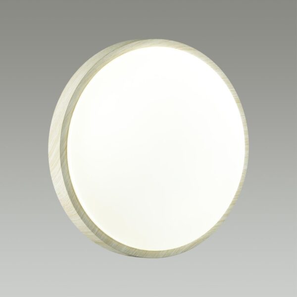 acbebd4301b6b31ad5de49961f5ca493 7628/AL PALE SN 170 Светильник пластик/белый/беленый под дерево LED 18Вт 4000К D280 IP43 LOSTA