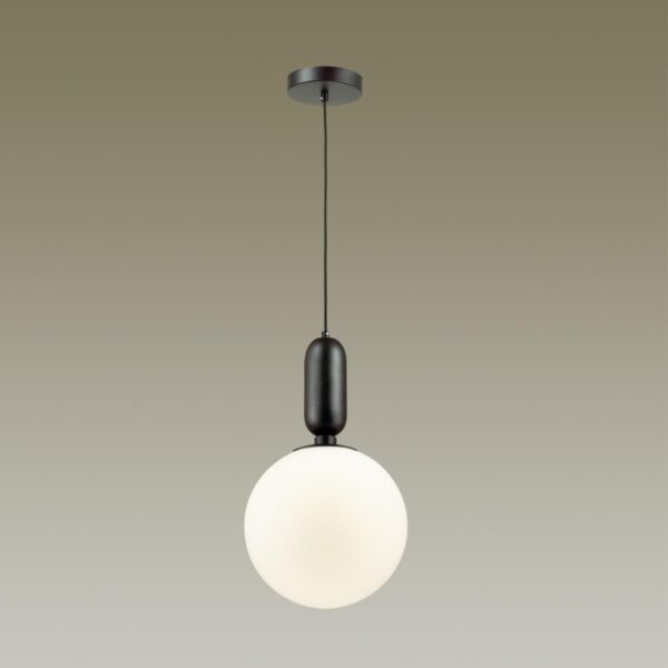 4671/1 PENDANT ODL20 393 черный/белый Подвес E27 1*40W (тип лампы СВЕЧА ) 220V OKIA