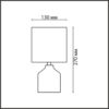 ad4cb67e7c0d589bd7aca8234554b508 8174/1T COUNTY LN26 498 оливковый, керамика/текстиль Настольная лампа E14 1*40W 220V ININA