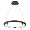 7001/44L HIGHTECH ODL25 000 Подвесной светильник черный ice crack/акрил разд. Вкл. с ПДУ IP20 LED 44W 1309Лм 3000/3800/4800K CRI > 90 CAYON