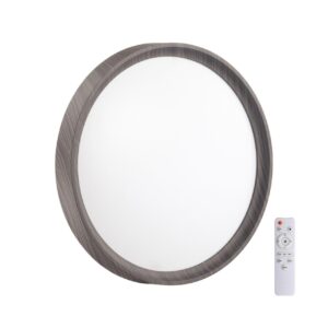 afe259fb7c970bfff4b9de2a63863424 7627/EL PALE SN 175 Светильник пластик/венге под дерево LED 72Вт 3000-6300K D490 IP43 пульт ДУ WOODI