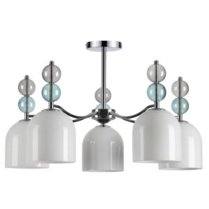 b162a4e1a4c4be6b4cb463a8bc28dd62 5235/5C MODERNI LN26 151 хром Люстра потолочная E27 5*40W 220V GILLIAN