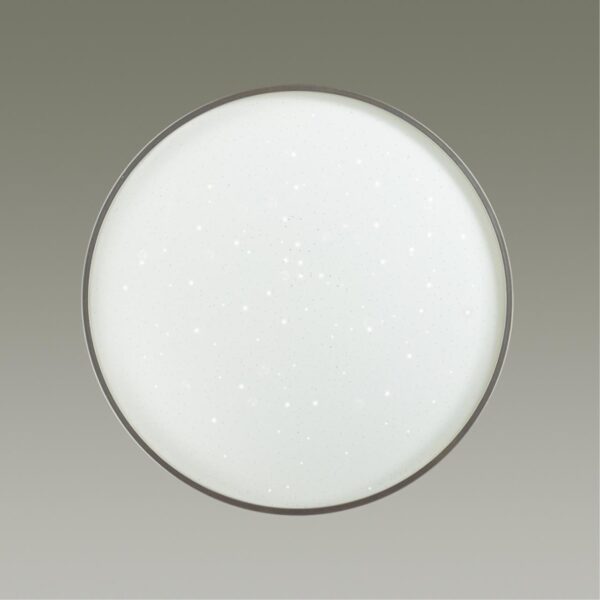 2076/DL PALE SN 000 Светильник пластик/белый/серебристый LED 48Вт 3000-6300K D390 IP43 пульт ДУ GETA SILVER