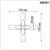 b228bc24a2676a0e84cc41919483f4ca 359381 KONST NT24 040 черный Соединитель гибкий "X" IP20 48V GLAT